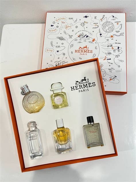 set hermes perfume|hermes miniature perfume gift set.